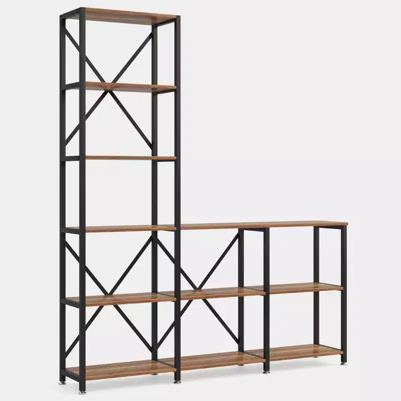 Tribesigns 70.86 Tall 9 Shelves Industrial Bookshelves