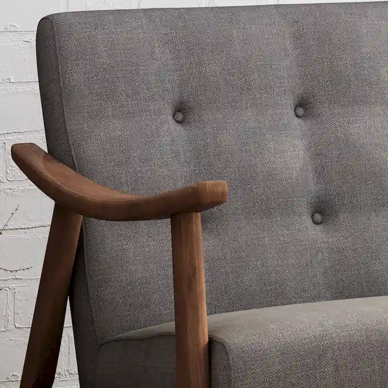 Hetel Mid-Century Modern Settee by Christopher Knight Home