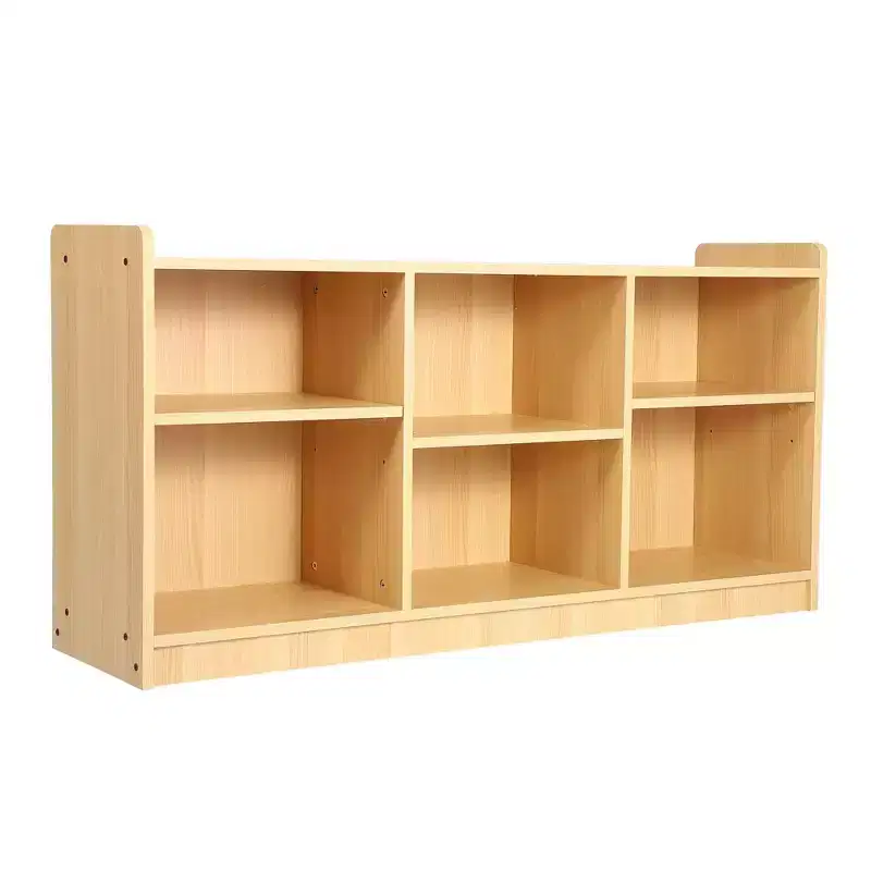 2-Tier Wood Montessori Cabinet for Kids, Toddler Room Book Shelves Toy Organizers & Storage for Kids, Furniture of Classroom, Nursery, Playroom
