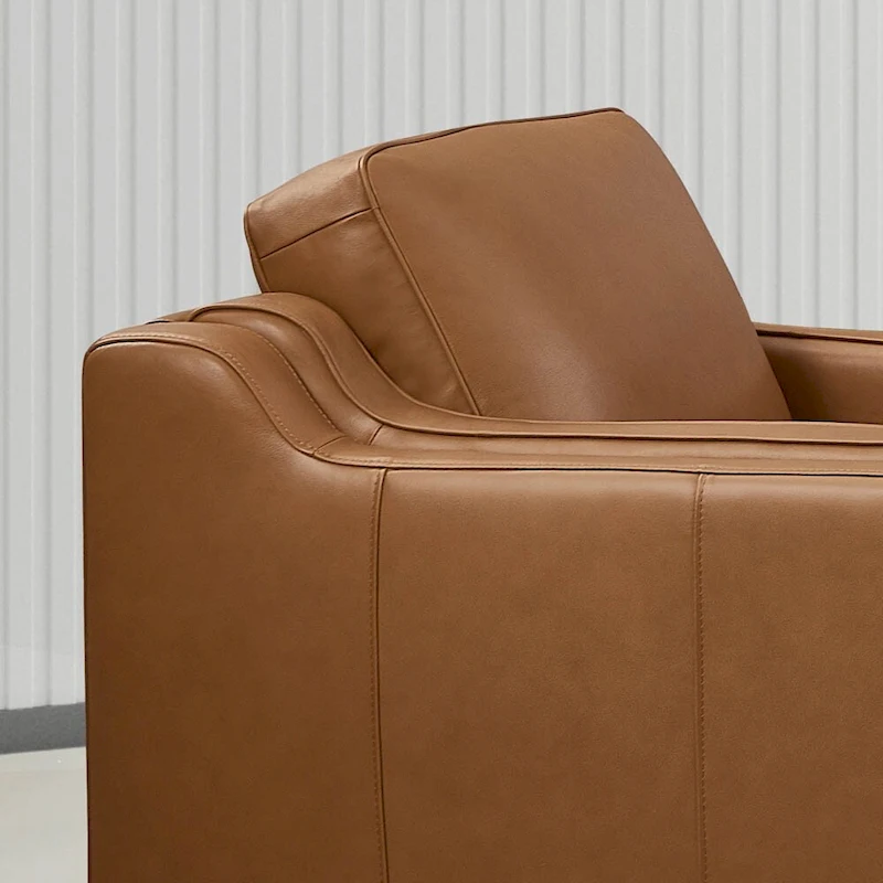 Hydeline Bella Top Grain Leather Sofa Set, Sofa and Chair - Sofa, Chair