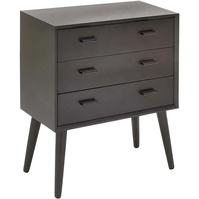Petite Modern 3-Drawer Chest – Compact Dresser for Bedroom, Nursery, or Small Spaces
