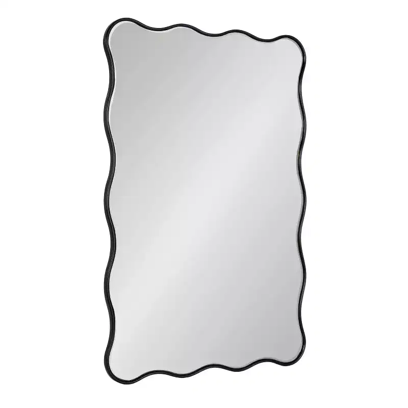Kate & Laurel All Things Decor 24x36 Viona Rectangle Scalloped Mirror