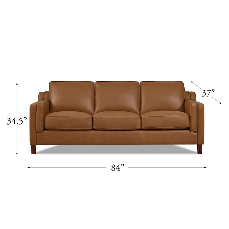 Hydeline Bella Top Grain Leather Sofa Set, Sofa and Chair - Sofa, Chair