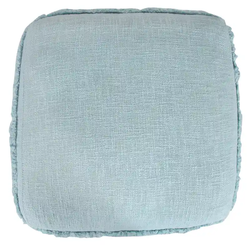 Sevita Solid Textured Stripe Pouf Ottoman
