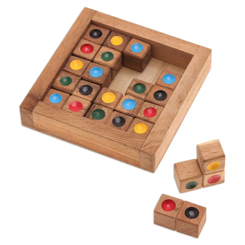 Colorful Sudoku Wood Puzzle Game