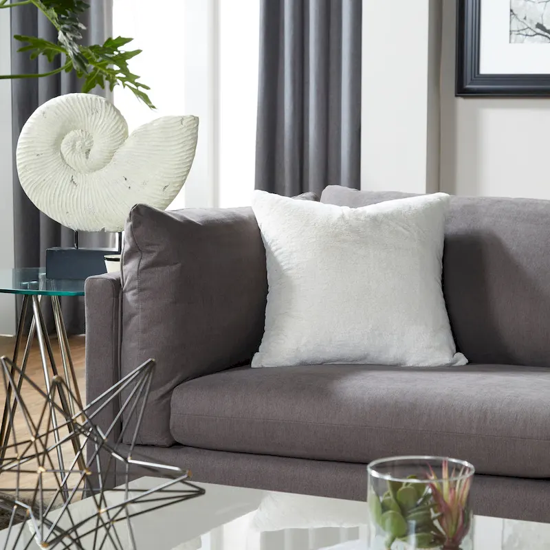 Roundhill Furniture Enda Pillow Back Fabric 3-Piece Sofa and Cuddler Chair Set