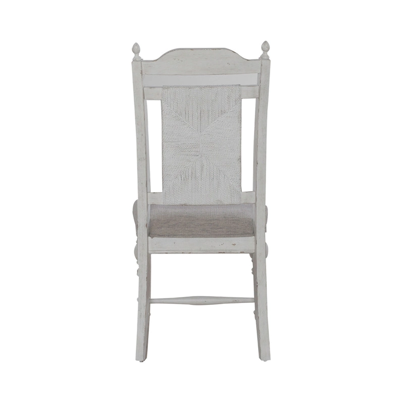 River Place Riverstone White 5 Piece Pedestal Table Set