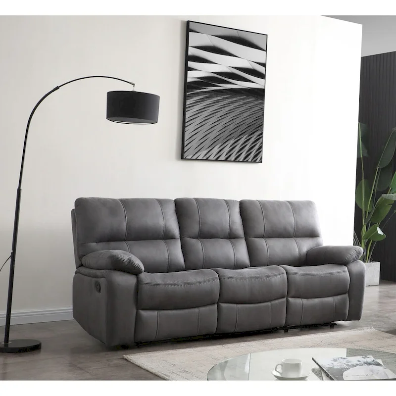 Betsy Furniture 3 Piece Microfiber Reclining Living Room Set, Sofa, Loveseat and Chair