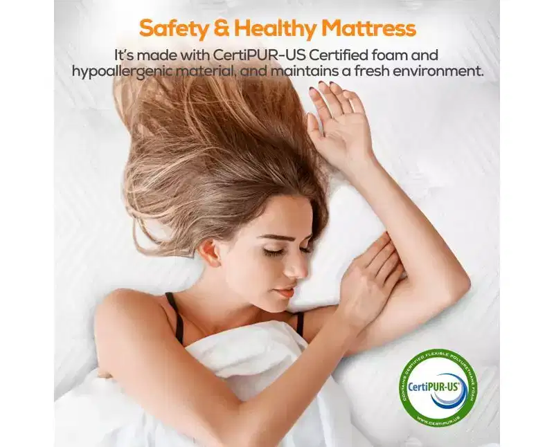 14-Inch King Hybrid Mattress in a Box, Gel Memory Foam  Medium Support, Motion Isolation, Cooling Cover, CertiPUR-US Certified