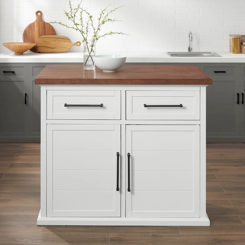 Crosley Bartlett Wood Top Kitchen Island - 27d x 42w x 36h