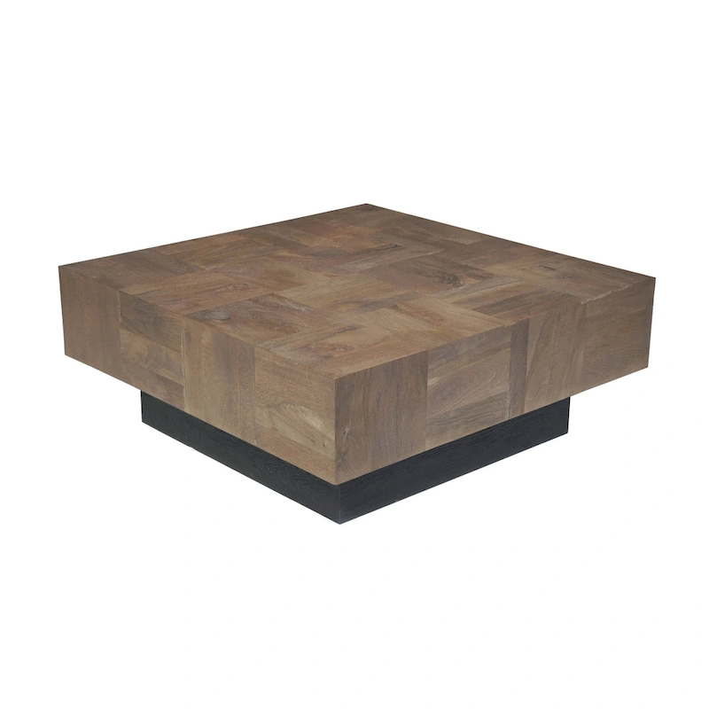Caden 2-piece Solid Wood Living Room Table Set