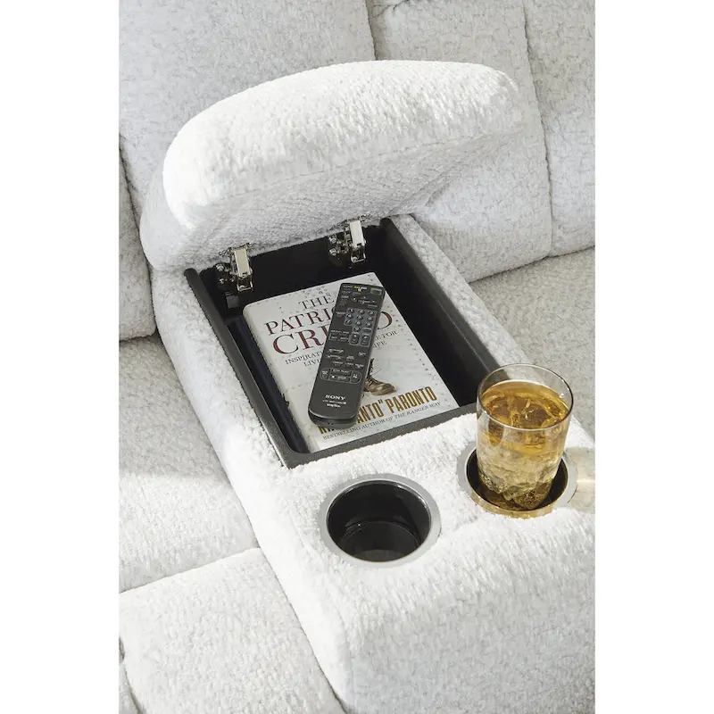 Signature Design by Ashley Frohn Double Reclining Loveseat with Console - 80W x 40D x 42H