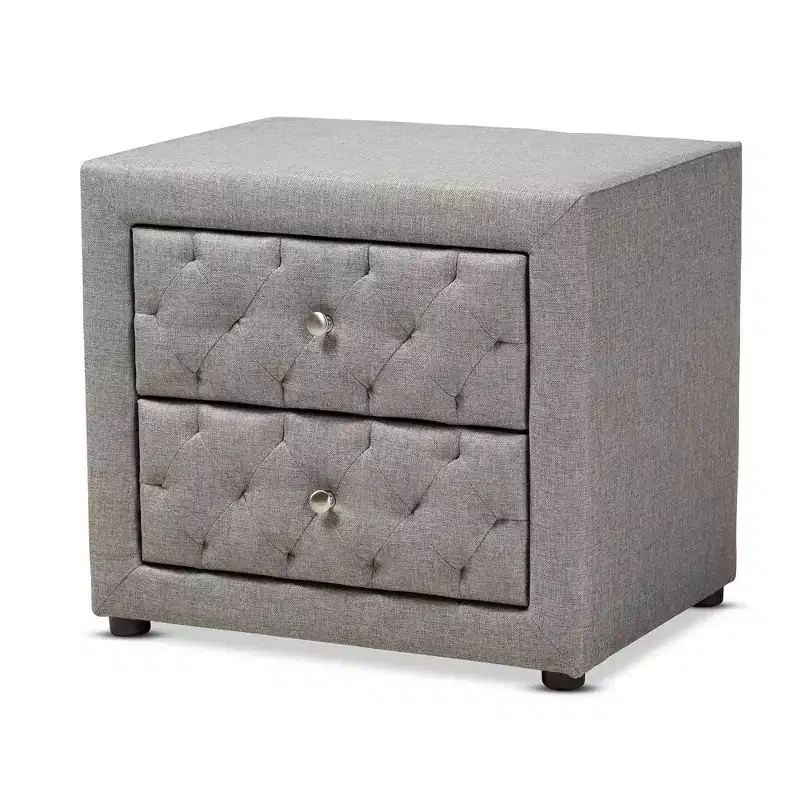 Lepine 2 - Drawer Wood Nightstand - Baxton Studio