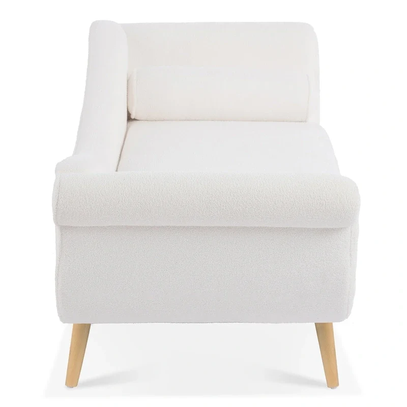 70.86W Chaise Lounge with Scroll Arm