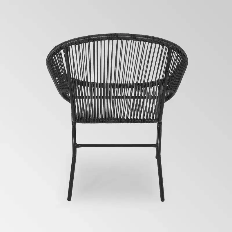 Nusa 2pk Faux Rattan Patio Club Chairs - Christopher Knight Home