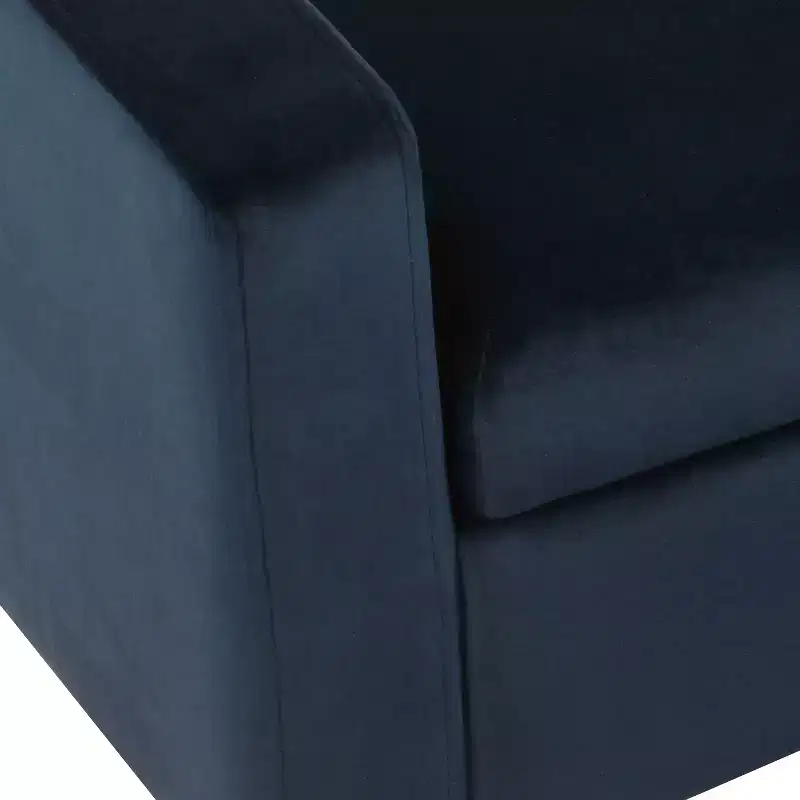 Storage Bench with Mid-Century Style & Tapered Legs