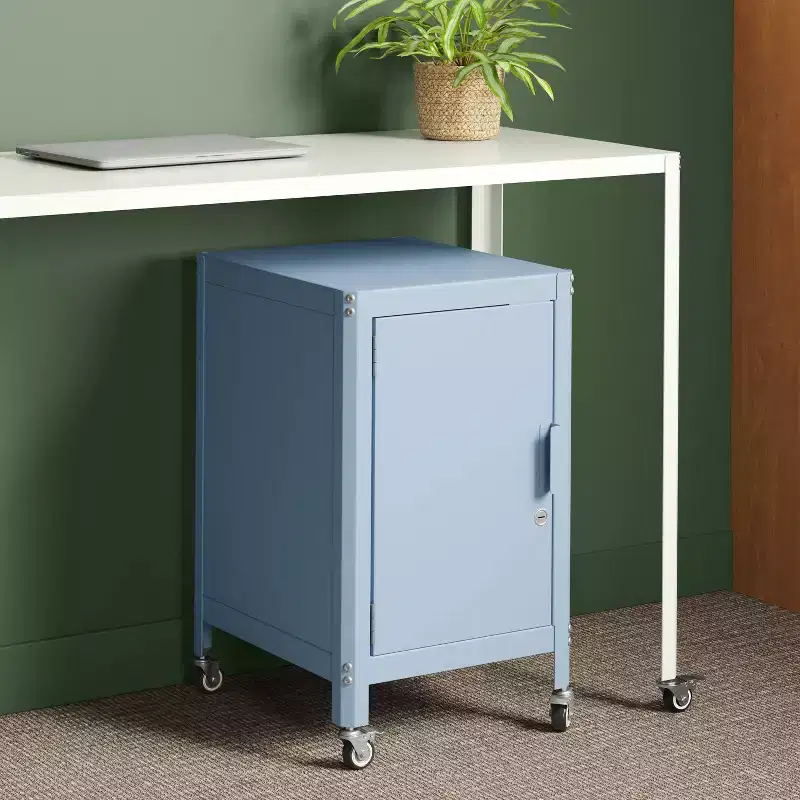 Metal Rolling Locker Storage Cabinet with Lock- Room Essentials