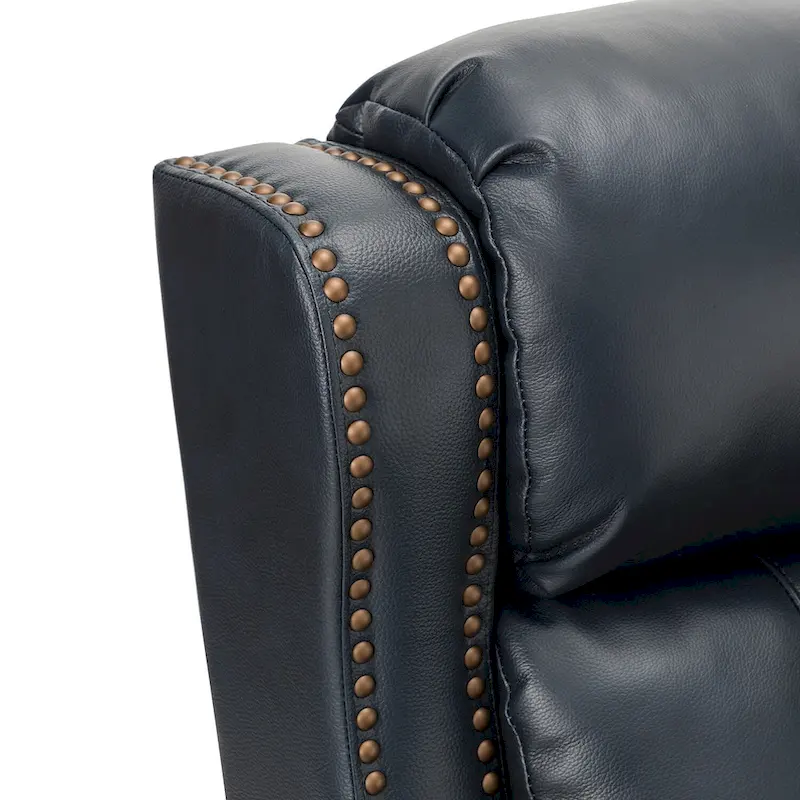 Felisa 32.48 Wide Genuine Leather Manual Recline Set of 2