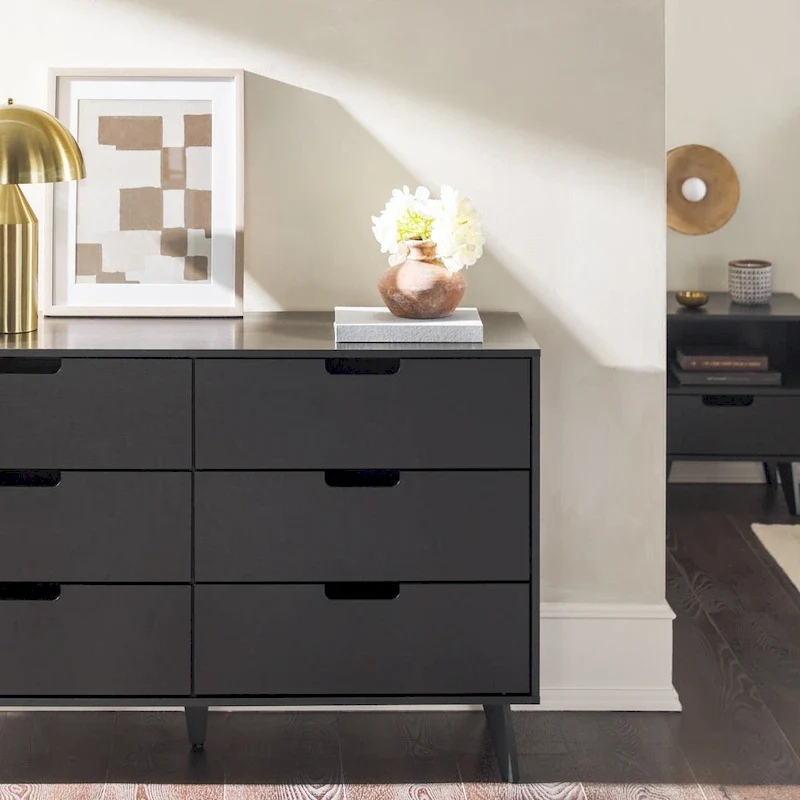 Middlebrook Designs Hans 6 Drawer Dresser with Cut Out Handles