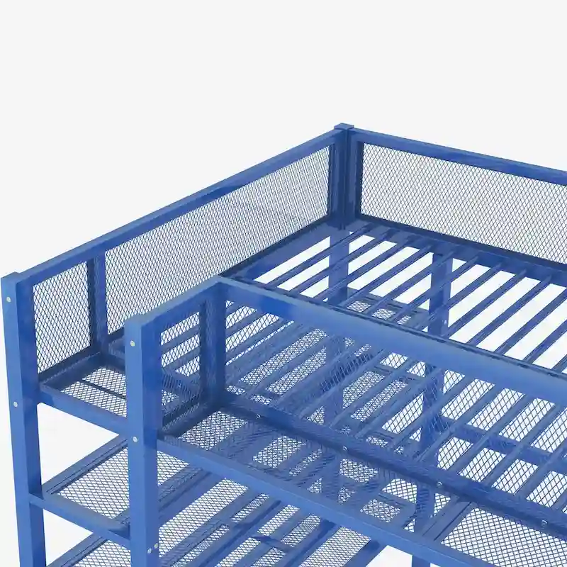 Full Loft Bed with Four Shelves