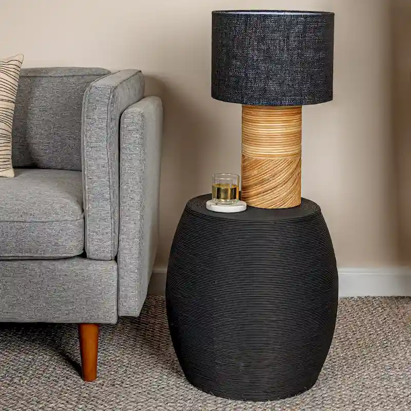 Rattan Accent Table