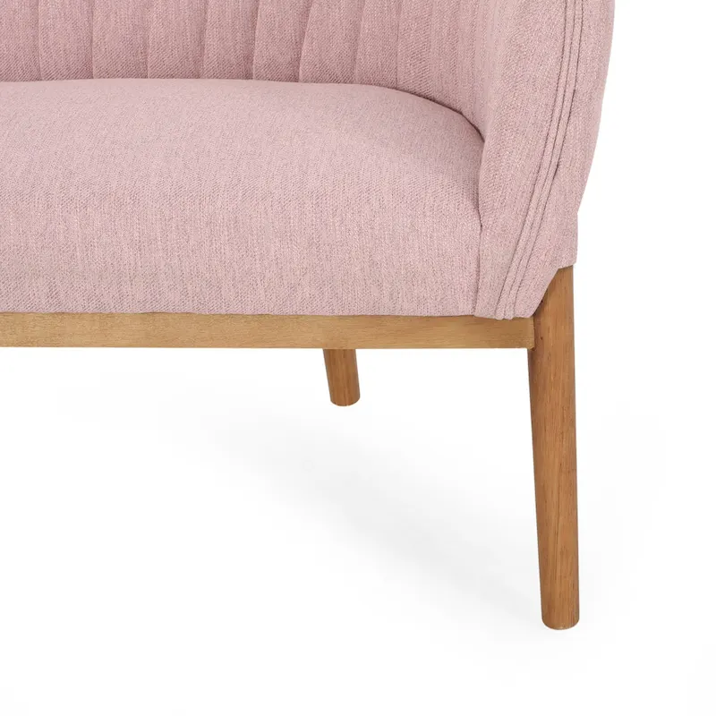 Galena Mid-century Modern Glam Loveseat by Christopher Knight Home