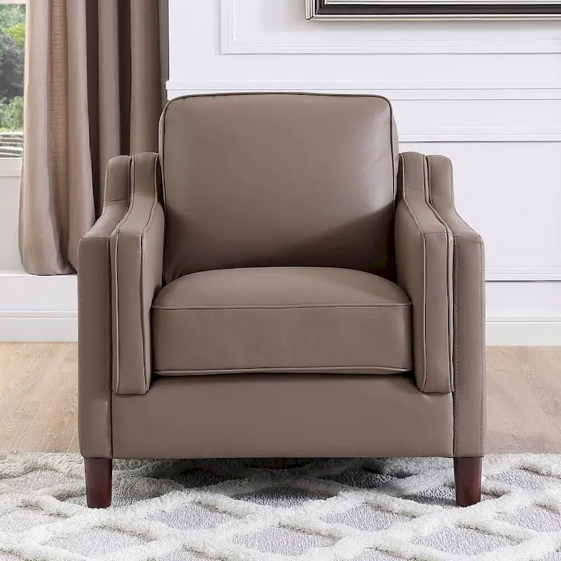 Hydeline Bella Top Grain Leather Sofa Set, Sofa and Chair - Sofa, Chair