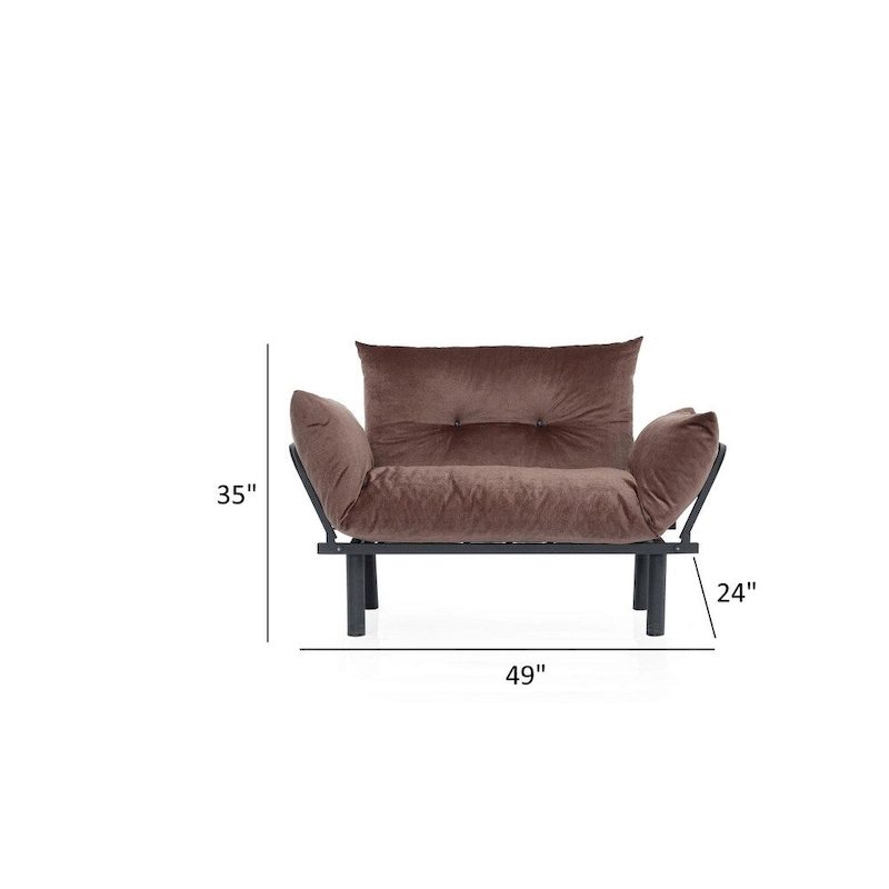 Sona Futon Love Seat ,Frame collapsible