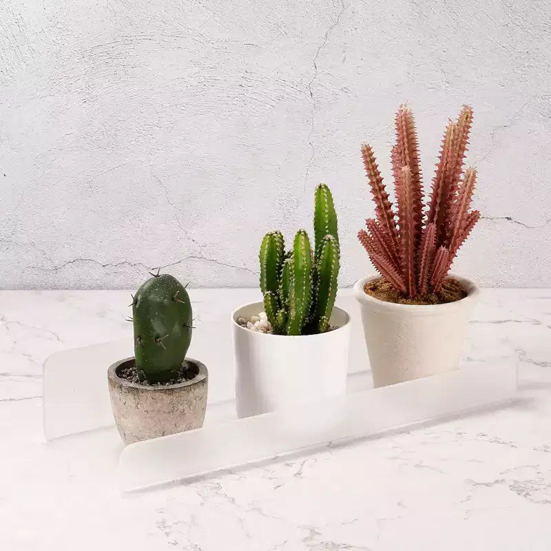Clear Acrylic Floating Wall Shelf - U-Shape, for Bathroom & Kitchen