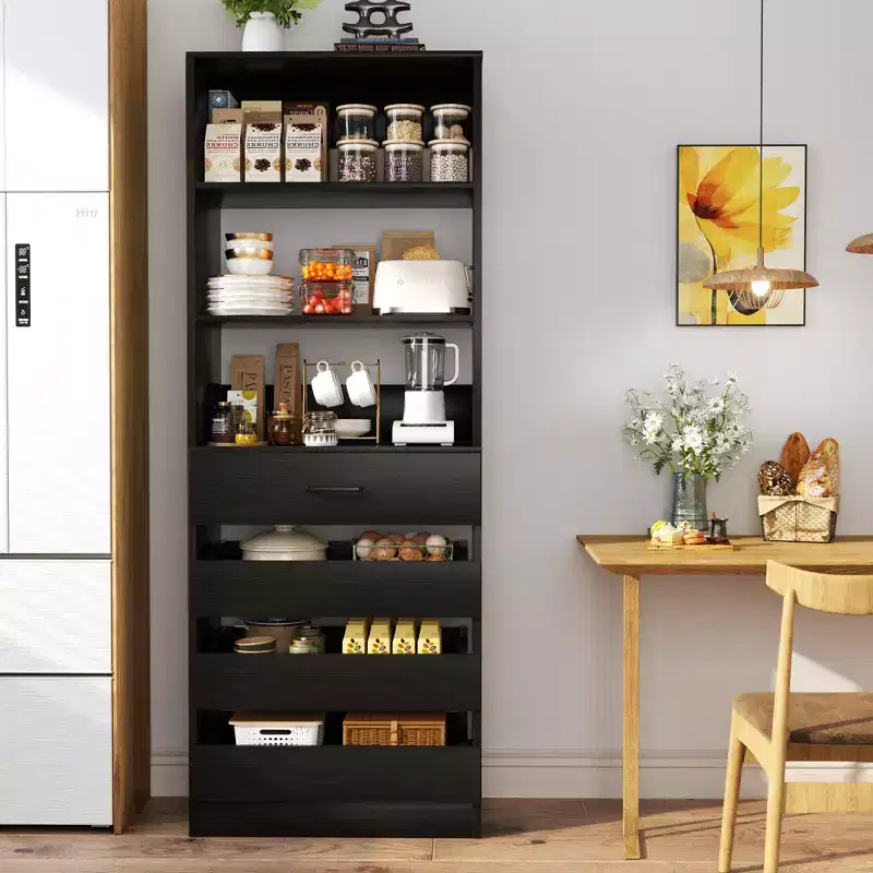 Besiost 80H Pantry Cabinet with Drawers