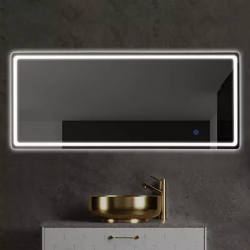 16x63 Modern Full Length Frameless Mirror with Rounded Corners