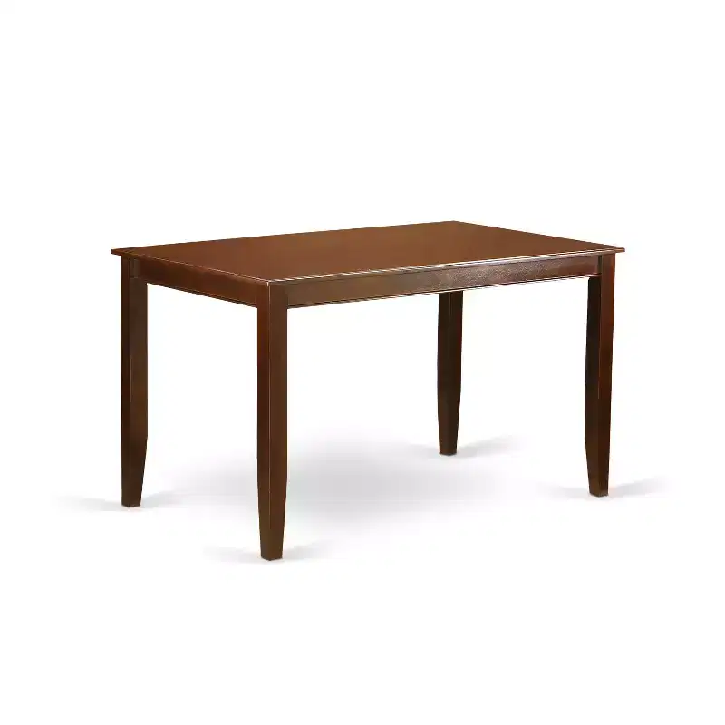 HomeStock Kitchen Counter Table Set Mahogany Finish