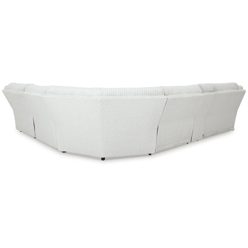 Signature Design by Ashley Top Tier Light Gray 6-Piece Reclining Sectional with Chaise - 149.5W x 132.5D x 40H