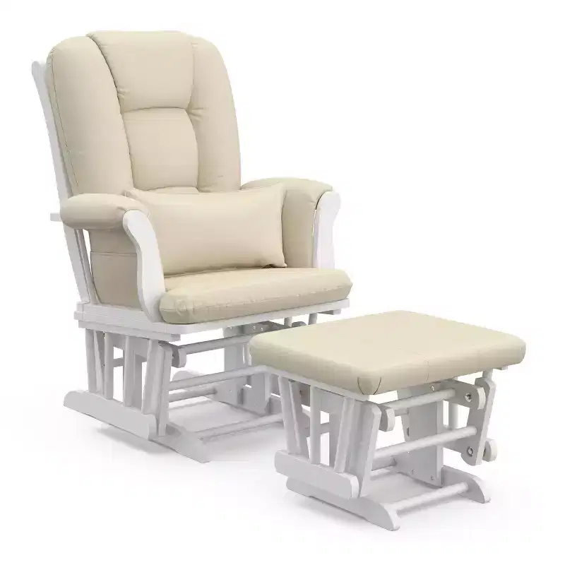 Nursery Glider Rocking Chair and Ottoman